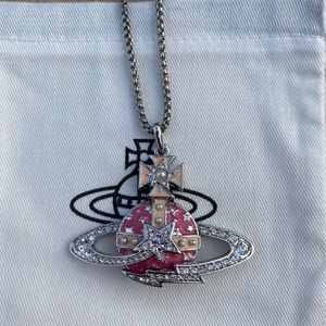 Vivienne Westwood Pink Orb Necklace